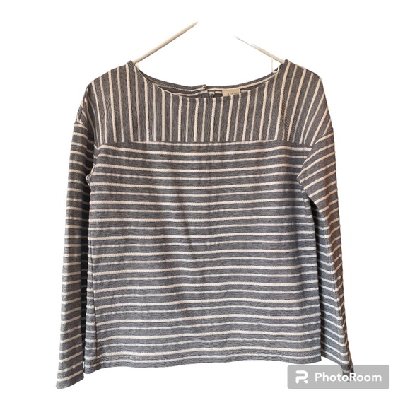 Anthropologie A New Day women’s nautical stripped cotton blend with buttons - Picture 1 of 9